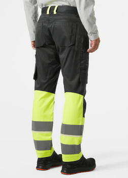 Helly Hansen сигнальные брюки Uc-me Work 77513_369-C50, CL1, желтый/черный, 76% полиэстер, 20% хлопок, 4% эластан, VizLite Dual (77513_369-C50)