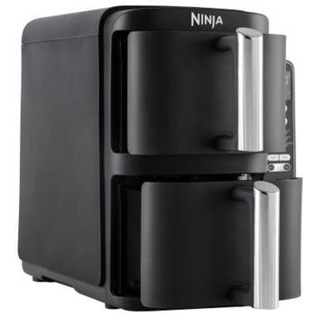Ninja aerogrils SL300EU, 2470 W, 7.6 l, 40-240 °C, 6 režīmi, 2 atvilktnes, taimeris, negatīvs pārklājums (SL300EU)