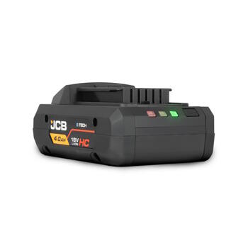 JCB JCB-18LI-4HC Professional 18V Li-Ion аккумулятор высокой емкости для питания инструментов 4.0Ач LED индикатор заряда совместим с JCB 18V инструментами (JCB-18LI-4HC)