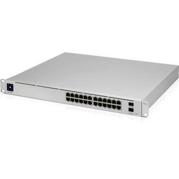 Ubiquiti Коммутатор USW-Pro-24-POE, 24xRJ-45, 16x802.3at PoE+, 8x802.3bt PoE++, 2x10G SFP+, 10/100/1000 Mbps, управляемый (USW-PRO-24-POE)