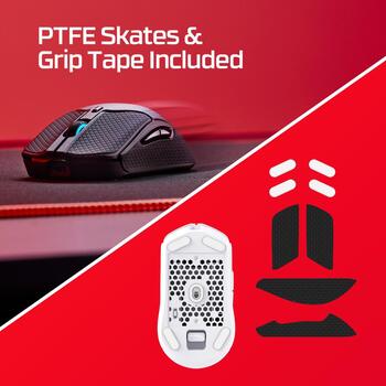 HyperX Pulsefire Haste 2 беспроводная игровая мышь 6N0A9AA, 26000 dpi, 650 ips, 50 G, 1000 Hz, 6 кнопок, 100 млн нажатий, RGB (6N0A9AA)