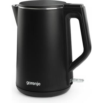 Gorenje Чайник K15DWBK, 2200 W, 1.5 L, нержавеющая сталь, 360° вращающаяся база, черный (K15DWBK)