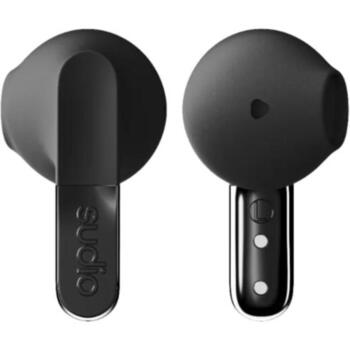 Sudio наушники N3 N3BLK, 12мм, 32Ом, 105дБ, Bluetooth 5.4, 6ч, 10м, микрофон, защита от брызг, беспроводные (N3BLK)
