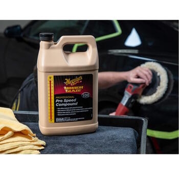 Meguiar's M10001 Mirror Glaze Профессиональная быстро режущая полировочная паста – для удаления глубоких царапин 3,78 л (M10001)