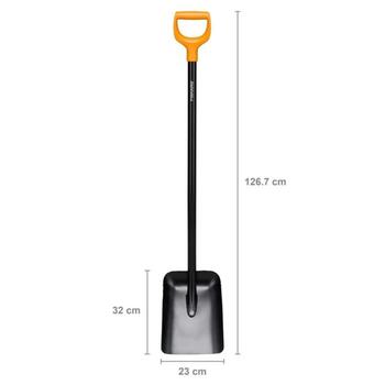 Liekšķere SOLID (D veida rokturis, metāla kāts) 1267mm 1066718 FISKARS (1066718)