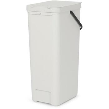 Brabantia Sort & Go мусорное ведро 214424, 40 л, 62 см, 34,5 см, 26,8 см, пластик, с крышкой, настенное крепление (214424)