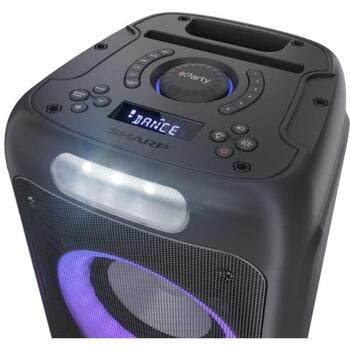 Sharp PS-949 Партийная колонка, 132 Вт, Водонепроницаемая, Bluetooth, Портативная, Черная (PS-949)