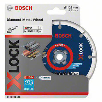 Dimanta griezējdisks X-LOCK 125x22.23 2608900533 Bosch (2608900533)