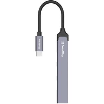 Colorway dokstacija CW-HUB04, 3xUSB 2.0, 1xUSB A 3.0, OTG atbalsts, alumīnija sakausējuma korpuss (CW-HUB04)