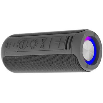 Denver Беспроводная колонка BTV-213GR 111151020600, 100 W, 1200 mAh, 3 ч, AUX, Bluetooth, TWS, яркая подсветка (111151020600)