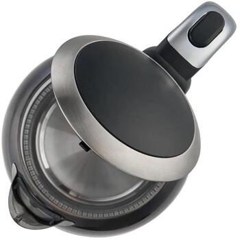 Zelmer ZCK8025 электрический чайник, 71507002P, 1.7 л, 2200 Вт, стекло, черный, LED, поворотная база 360° (71507002P)