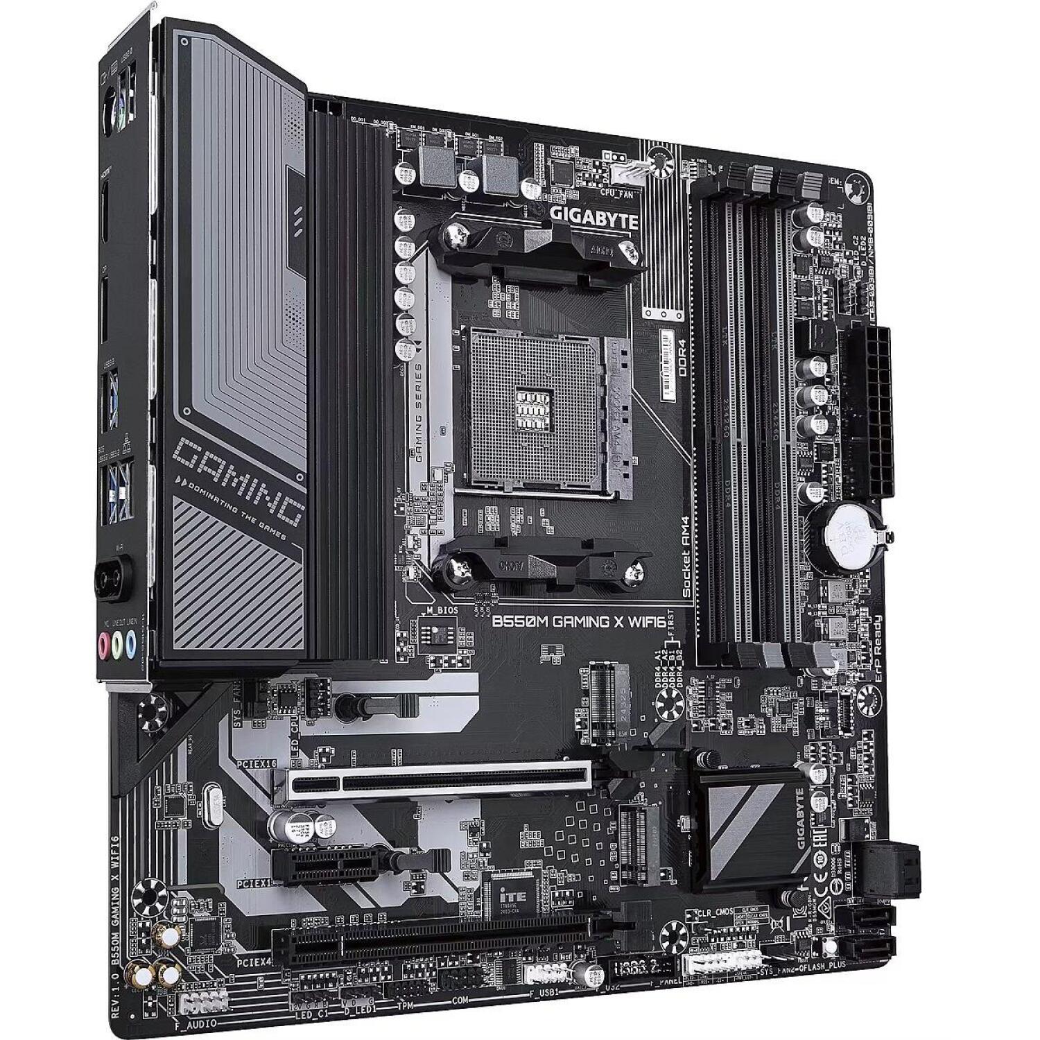Gigabyte B550M GAMING X WIFI6, материнская плата, B550M GAMING X WIFI6, 4xSATA, 2xM.2, DDR4, AM4, 128GB, 802.11ax, Bluetooth 5.3 (B550M GAMING X WIFI6)
