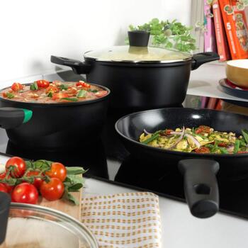Russell Hobbs Кастрюля RH03259EU7, 18см, алюминий, крышка, электрическая, газовая, стеклокерамика, индукция, Thermo-Spot (RH03259EU7)
