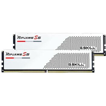 G.Skill память DIMM F5-6000J3040F16GX2-RS5W 32 ГБ, DDR5, 288-pin, 4800 MT/s, 1.35 В, 40, 2 x 16 ГБ, XMP 3.0, белый (F5-6000J3040F16GX2-RS5W)