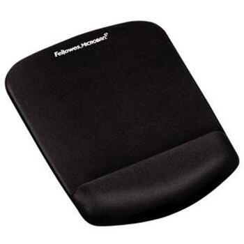 Fellowes pele paliktnis ar plaukstas atbalstu PlushTouch 9252003, 238 x 184 x 25.4 mm, melns, FoamFusion, Microban (9252003)