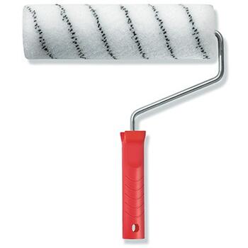 Rullis ar rokt. 25cm Ø44mm, 13mm, poliesters, melnas svītras 84427502 COLOR EXPERT (84427502)
