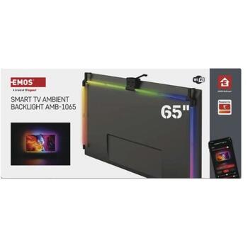 Emos Окружающее LED RGB освещение ZTV65, 24 Вт, 610 лм, 96 сегментов, WIFI + BLE, совместимо с Amazon Alexa, Google Assistant (ZTV65)