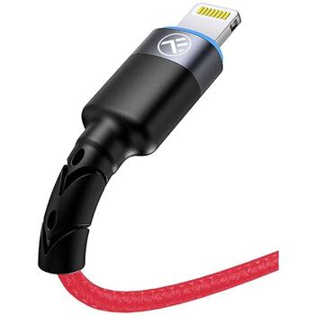 Tellur кабель данных USB на Lightning TLL155354, 1.2m, 5V/3A, 480Mbps, LED свет, прочная нейлоновая оболочка (TLL155354)
