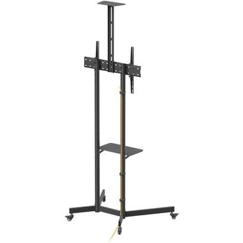 Sbox Напольное мобильное крепление FS-401-2, 37-70'', 45кг, 100x100-600x400, черный, регулировка уровня (FS-401-2)