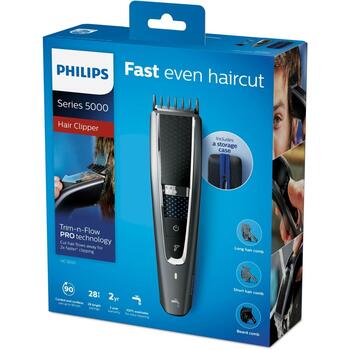 Philips машинка для стрижки волос HC5650/15 28 настроек длины, 0.5-28 мм, работа от аккумулятора 90 мин, моющаяся (HC5650/15)