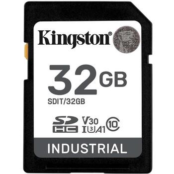 Kingston Карта памяти SDIT/32GB, 32 ГБ, TLC NAND Flash, A1, V30, UHS-I U3, 100 МБ/с, 80 МБ/с (SDIT/32GB)