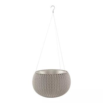 Keter Cozy S подвесной цветочный горшок 29201493506, 28x28x18см, 3.2л, бежевый, с комплектом для подвешивания (29201493506)