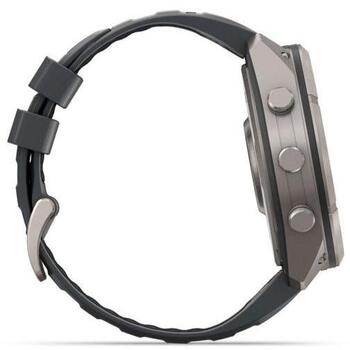 Garmin смарт-часы Fenix 9 Pro 010-04337-21, 1,5-дюймовый AMOLED, 466x466 пикселей, 64 ГБ, 31 день, 744 ч, 10 ATM, титановый корпус (010-04337-21)