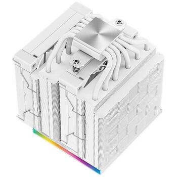 Deepcool procesora dzesētājs AK620 DIGITAL WH R-AK620-WHADMN-G, 68.99 cfm, 2 ventilatori, PWM atbalsts, 6 siltuma caurules (R-AK620-WHADMN-G)