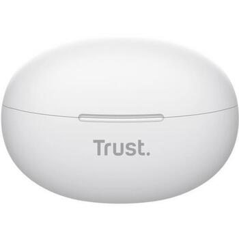 Trust austiņas 25173 Bluetooth TWS, 20-20000 Hz, 36 g, 2 mikrofoni, USB Type-C, 12 mm, balts (25173)