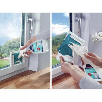 Leifheit Window Spray Cleaner 1051165, 500мл, 2в1 средство для мытья окон с моющим средством, микро-дуо подушечка (1051165)