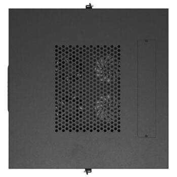Szafa instalacyjna rack stojąca 19 cali 37U 600x600 drzwi perforowane LCD czarna (Flat pack) (FF01-6637-23BL)