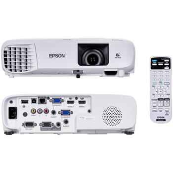 Epson проектор EB-W49 V11H983040, 3800 ANSI люмен, WXGA (1280x800), 3LCD, белый, 1 лампа, 2 HDMI, 1 USB 2.0 (V11H983040)