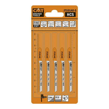 Cmt figūrzāģa asmens JT101AO-5, 5 gab, 50mm, 1,4mm, 20 TPI, HCS, T stūris, kokam (JT101AO-5)