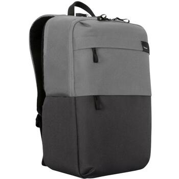 Targus Sagano ceļojumu mugursoma TBB634GL, 39,6 cm, 22 L, melna pelēka, SafePort Sling, RFID kabata, lietus pārsegs (TBB634GL)