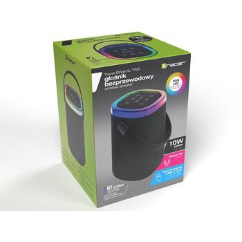 Tracer Stripe XL TWS BT RGB TRAGLO47615, 10W, BT 5.3, 1800mAh, 4h, IPX5, FM, AUX, USB, MicroSD, LED (TRAGLO47615)