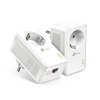 TP-Link AV1000 Gigabit Passthrough Powerline Starter Kit TL-PA7017P KIT, 1000Mbps, Gigabit Ethernet, 128-бит AES, EU вилка (TL-PA7017PKIT)