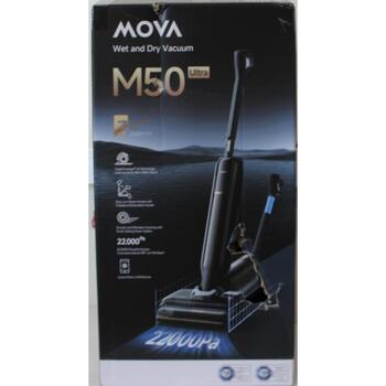 Mova беспроводной пылесос для влажной и сухой уборки M50 Ultra HMH28ASO, 450 Вт, 40 мин, 22000 Па, 0,8 л, 100°C, серый (HMH28ASO)