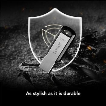 Lexar USB флеш-накопитель JumpDrive M400 LJDM400256G-BNBNG, 256GB, USB Type-A, USB 3.2 Gen 1, 150MB/s, серебристый, 256-бит AES (LJDM400256G-BNBNG)