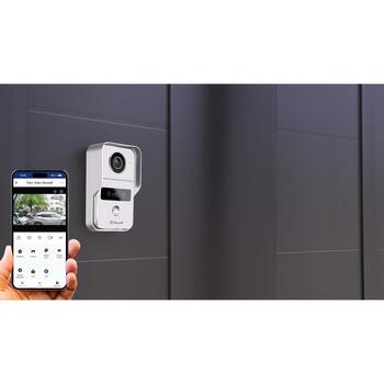 Tellur Умный WiFi Дверной звонок TLL331511, 1080P, 350g, IP54, 2MP, 140°, 2.4G WiFi, двусторонняя связь, ночное видение (TLL331511)