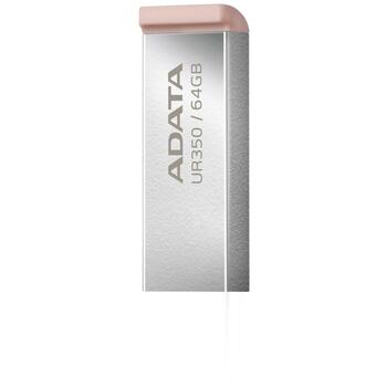 Adata USB флеш-накопитель UR350-64G-RSR/BG, 64 ГБ, USB 3.2 Gen 1, Скорость чтения 100 МБ/с, Водонепроницаемый, Пылезащищенный (UR350-64G-RSR/BG)