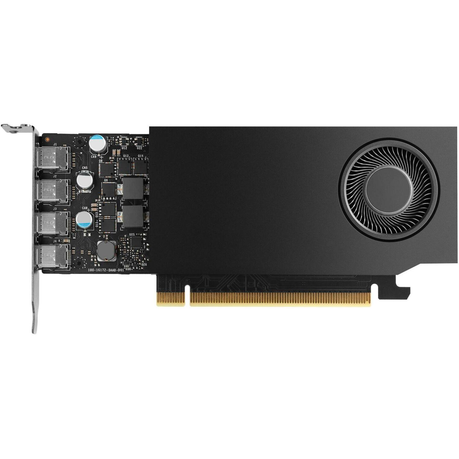PNY Video karte VCNRTXA400-SB NVIDIA RTX A400 4 GB, GDDR6, 64 bit, 5120 x 2880, PCIe x8 4.0, Aktīvā dzesēšana, 1 ventilators (VCNRTXA400-SB)