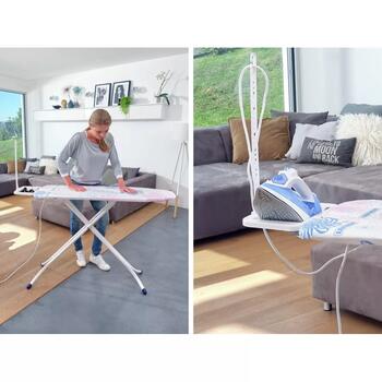 Leifheit Classic M Compact Plus 1072580, 120x38cm, salokāms, regulējams augstums līdz 95cm, dzelzs paliktnis (1072580)