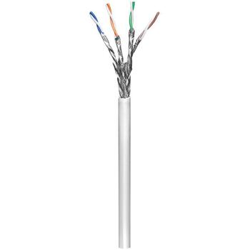 Goobay Сетевой кабель 93953, Cat 6, S/FTP, 100 м, серый, PIMF, AWG 26/7, CCA, PVC, неэкранированный (93953)