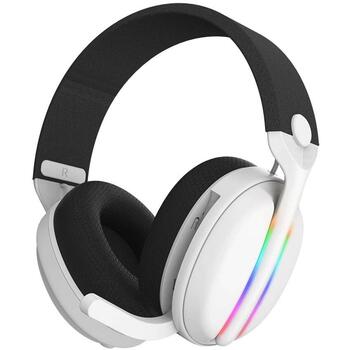Subsonic Vektra bezvadu austiņas SA5717-2, 205g, balta, bezvadu, virs ausīm, iebūvēts mikrofons, skaļuma regulētājs (SA5717-2)