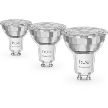 Philips Hue E WCA 345 GU10 3P EU, умная лампа, 3 шт., LED, 4.7 Вт, 345 лм, 220-240 В, Bluetooth/Zigbee, 16 млн цветов (8721103055330)