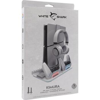 White Shark Игровой аксессуар KIMURA-2, 5 DC/3 A, 4500/4700/5000 RPM, 1xUSB A, Type-C, 0,23m, 15 дисковое хранение (KIMURA-2)