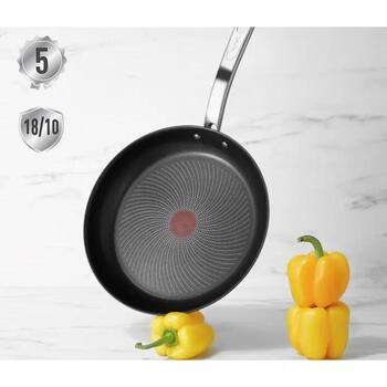 Tefal Panna B8170444, 24cm, titāna pārklājums, fiksēta rokturis, piemērota indukcijas plītīm (B8170444)