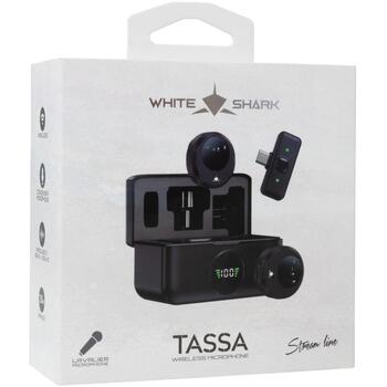 White Shark Mikrofons TASSA, -34 ±3 dB, 20–20,000 Hz, bezvadu, USB Type-C, 0.32m (TASSA)