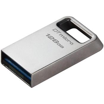 Kingston DataTraveler USB флешка DTMC3G2/128GB, 128 ГБ, 200 МБ/с, USB Type-A, металлический корпус, кольцо для ключей (DTMC3G2/128GB)