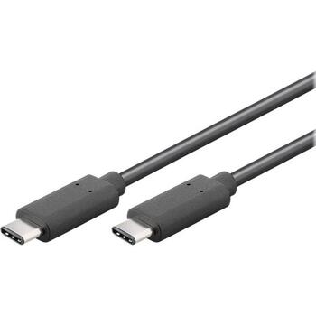 Goobay USB-C кабель 67976, 1м, черный, 180° разъем, Triple shielded, SuperSpeed до 5 Гбит/с (67976)